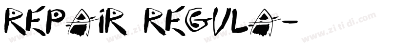 Repair Regula字体转换